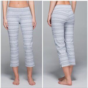 Lululemon City Kick It Pant *Luxtreme Cyber Stripe White Silver Fox
